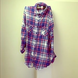 Plaid long sleeve t-shirt